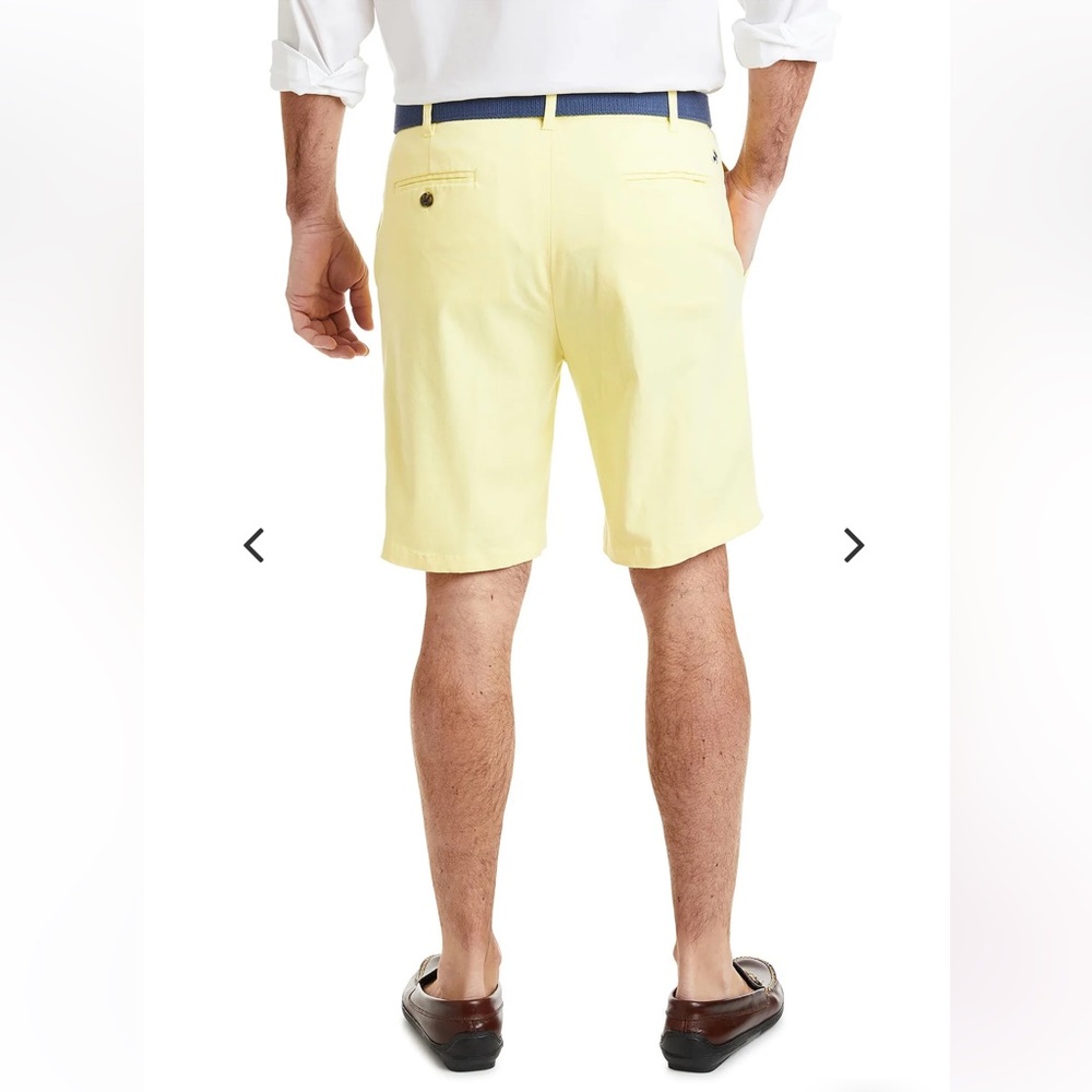 CASTAWAY NANTUCKET ISLAND CISCO SHORT STRETCH TWILL NEON YELLOW Size 38 $89.50 - Picture 2 of 8